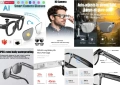 Смарт Записващи Очила с Камера Фотохромни Bluetooth Разговори Музикален Плейър Умни Очила Видеозапис, снимка 1