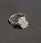 Златен пръстен. 18 Карат. Диаманти. Винтидж, снимка 4