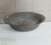 Голям стар меден леген, бакър, съд, калайдисан (9.3), снимка 3