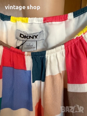 Лятна рокля с халтер деколте Dkny, размер L, снимка 14 - Рокли - 54858613