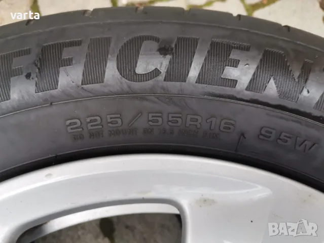 4бр ОРИГИНАЛНИ НЕМСКИ ЛЕТИ Audi джанти 5Х112, 16" с гуми GOODYEAR EFFICIENT GRIP 225/55/16, снимка 14 - Гуми и джанти - 55339083