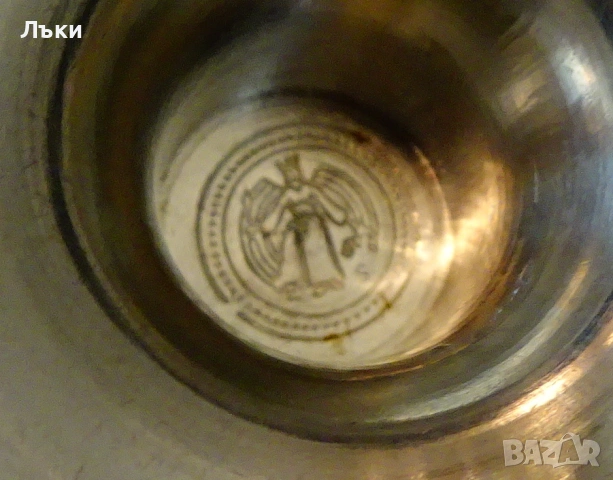 Калаена чаша на столче 150 гр. , снимка 7 - Антикварни и старинни предмети - 54295622