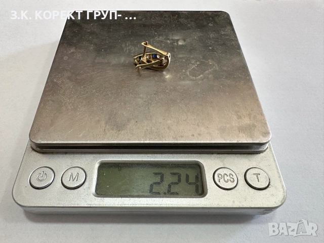 Златни обеци 14K – 2,24гр, снимка 2 - Обеци - 55119831