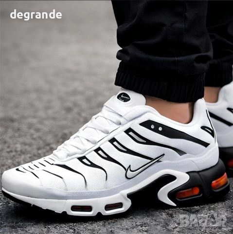 👟Nike Air Max TN Цвят Бяло и Черно, снимка 4 - Маратонки - 54751501