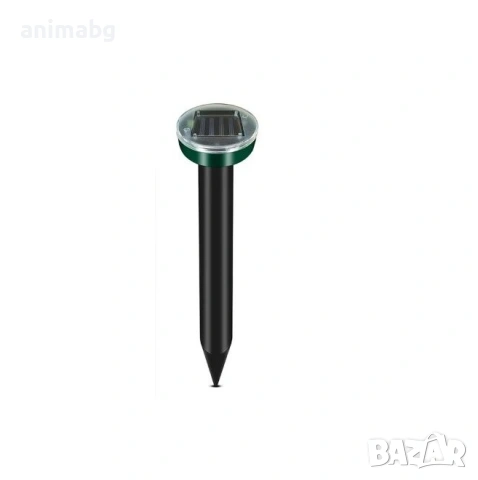 ANIMABG Соларен ултразвуков репелент за къртици, С високомощни вибрации и вградена батерия