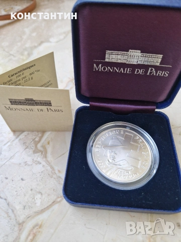 сребърна монета 100 франка 1993г