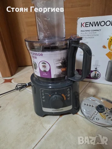 Чисто нов кухненски робот Блендер Kenwood MultiPro Compact All-In-One 800W (FDP31.360GY) Сив, снимка 2 - Кухненски роботи - 55424945