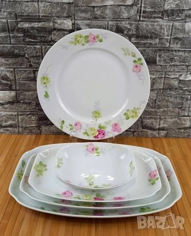 Порцеланови плата с рози - Rosenthal "Hortense"