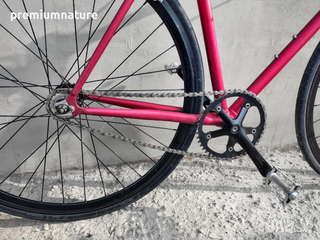 🏷️ Creme Infrared Fixie 28 / M / градски фикси шосеен велосипед от хромолибденова стомана, снимка 6 - Велосипеди - 55127843