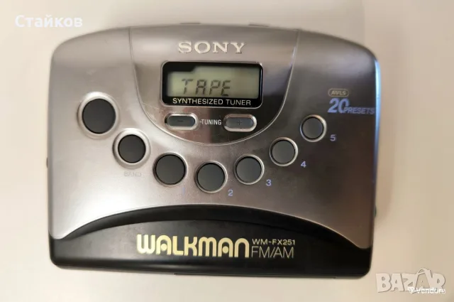Sony Walkman WM-FX251 (FM/AM касетофон), снимка 3 - Радиокасетофони, транзистори - 55415055
