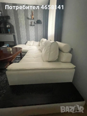 Продавам кожен диван, снимка 2 - Дивани и мека мебел - 55250220