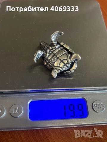 Сребърна Костенурка проба 925, снимка 7 - Колиета, медальони, синджири - 54172184