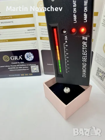 Сребърни обеци с мойсанит (Диамант) 1 карат, снимка 11 - Обеци - 55637855