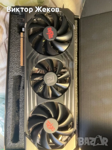 Гейминг видео карта AMD POWERCOLOR REDDEVIL RX6750XT 12 gb, снимка 7 - Видеокарти - 54882169