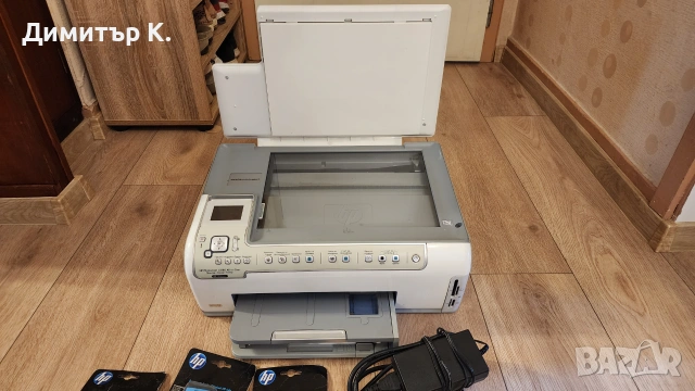 3-в-1 HP PHOTOSMART C5180 ALL-IN-ONE, снимка 3 - Принтери, копири, скенери - 55147918