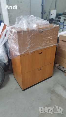 Офис шкаф - шкаф с 3 чекмеджета цвят череша 80/50/118см, снимка 13 - Шкафове и рафтове - 54072917