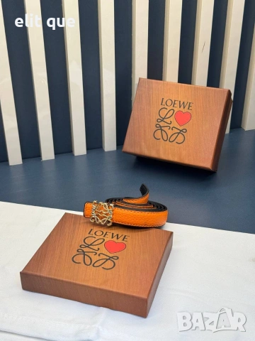 колан от естествена кожа в кутия 2см loewe, снимка 5 - Колани - 55219445