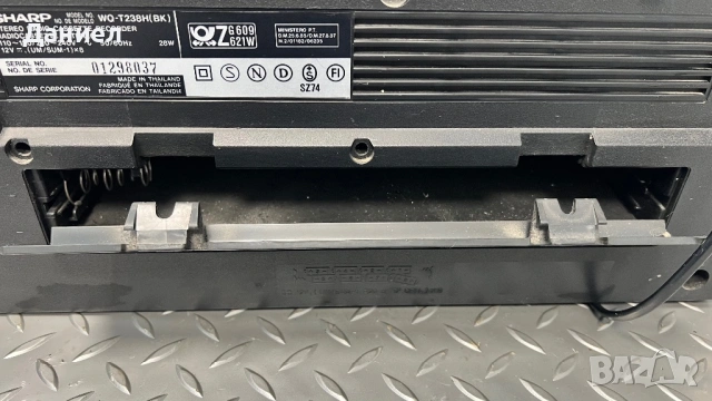 Радио касетофон Sharp WQ-T238H(BK), снимка 7 - Радиокасетофони, транзистори - 54576180