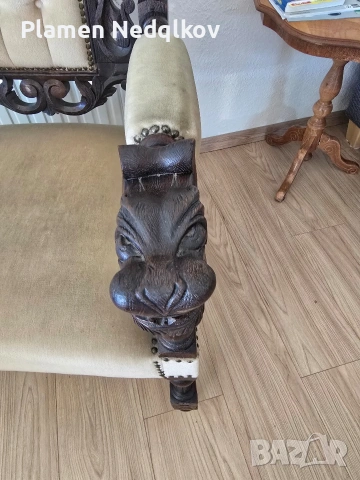 Продавам дървен стар трон ., снимка 10 - Столове - 44877603