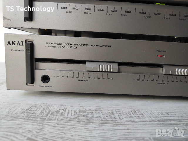 Винтидж Аудио Система AKAI 110 (Усилвател, Дек и Тунер) – Произведена в Япония, снимка 8 - Аудиосистеми - 55288752