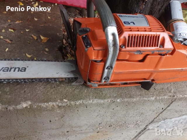 Бензинов трион (резачка) Husqvarna 61, снимка 4 - Моторни триони/резачки - 55025456