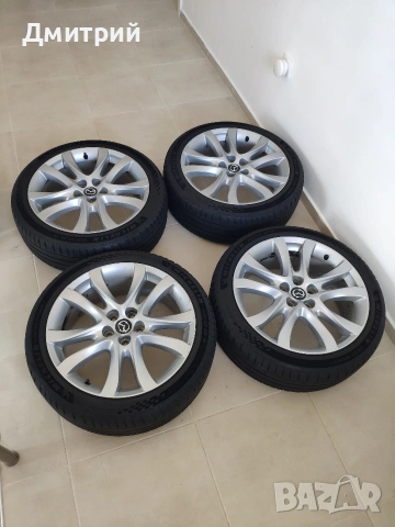 Оригинални джанти Mazda 6 (19") с гуми Michelin PS5 — DOT 2024!, снимка 2 - Гуми и джанти - 54547793