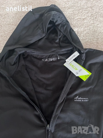 🧥 НОВО МЪЖКО СПОРТНО ЯКЕ / СУИТШЪРТ С ЦИП И КАЧУЛКА GEORGE ACTIVE – XXL, снимка 2 - Суичъри - 55260630