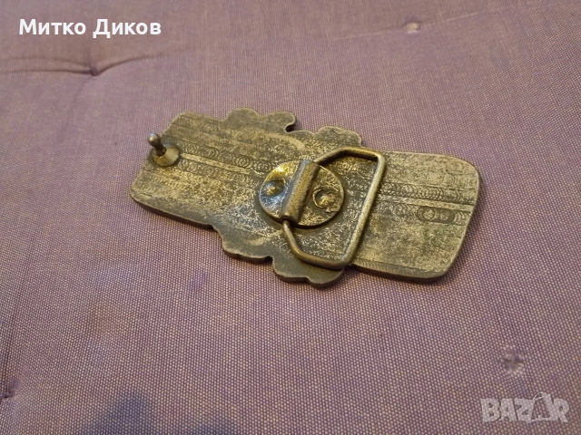 винтидж метална катарама за колан с дизайн на Хавайските острови бронзова патина., снимка 2 - Колани - 54884425