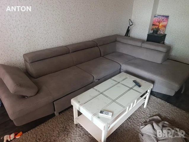 Ъглов диван разтегателен
