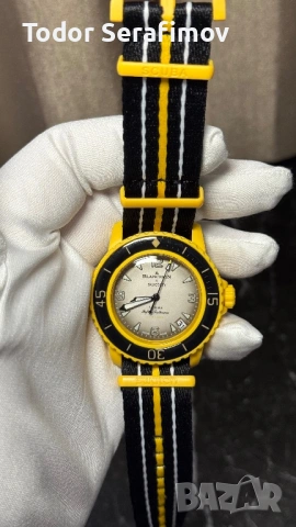 Blancpain X Swatch BIOCERAMIC SCUBA FIFTY FATHOMS COLLECTION Часовник, снимка 4 - Мъжки - 54720836