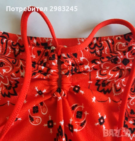 Лятна червена пола, снимка 2 - Поли - 54666792
