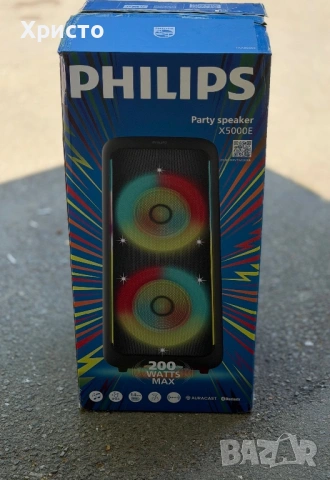 НОВО!!! Безжична тонколона Philips TAX5000E/10, Черна, Bluetooth  , снимка 3 - Тонколони - 54763423