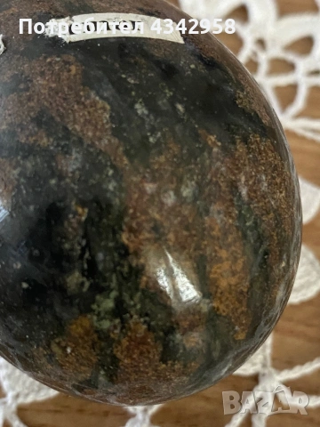   Декоративно винтидж яйце от естествен мрамор. , снимка 3 - Антикварни и старинни предмети - 54148571