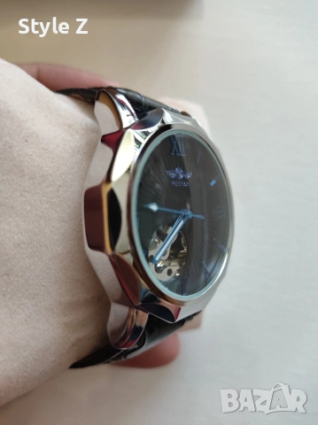 Автоматичен часовник - с Open heart циферблат, снимка 3 - Мъжки - 54144513