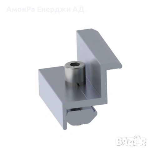 Краен клипс 05 с мини рейл гайка за панели с рамка 30мм, в комплект с имбусен болт