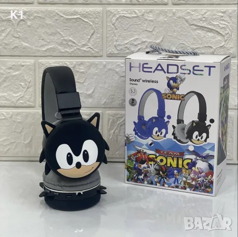 Безжични bluetooth слушалки Соник с вграден микрофон, Sonic headset, снимка 4 - Bluetooth слушалки - 55485860