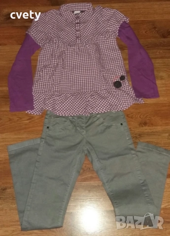 Като нови дънки Esprit и страхотна блуза за ръст 134 