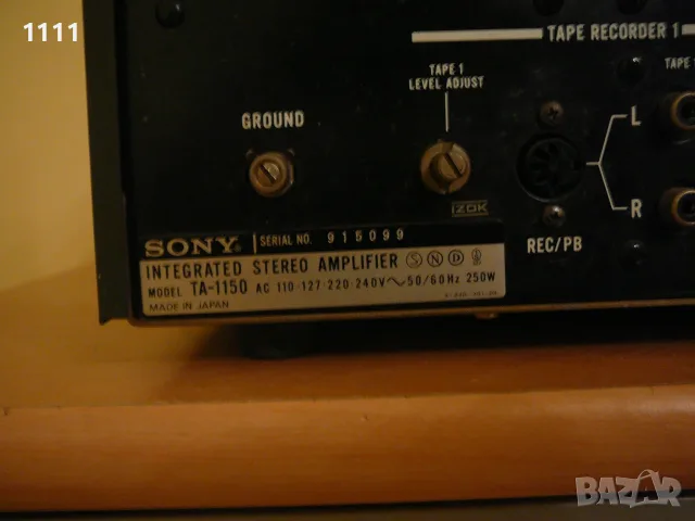 SONY       TA-1150, снимка 8 - Ресийвъри, усилватели, смесителни пултове - 55636302