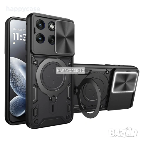 Motorola Edge 70 Fusion / GIANT RING Удароустойчив кейс гръб калъф с пръстен