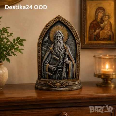 Предлагам красива 3D принтирана православна икона на Пророк Илия / Свети Илия, изработена като декор, снимка 3 - Декорация за дома - 54628133