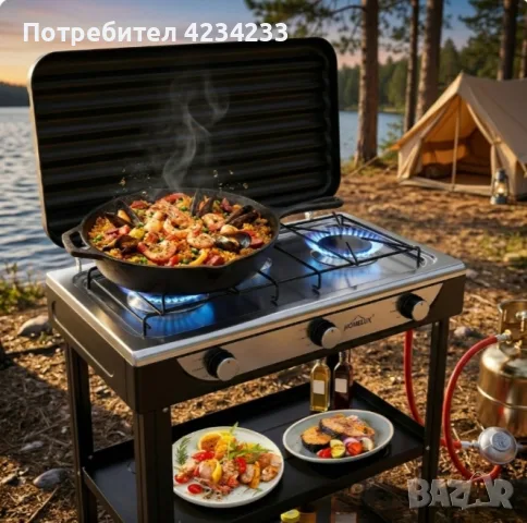 Газова печка HOMELUX , снимка 6 - Печки, фурни - 55364664