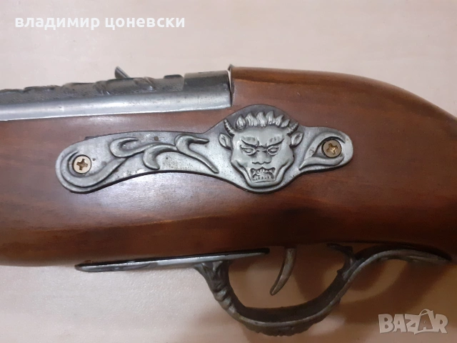 Красива кремъчна пушка с много орнаменти,щрака, снимка 6 - Колекции - 55111598