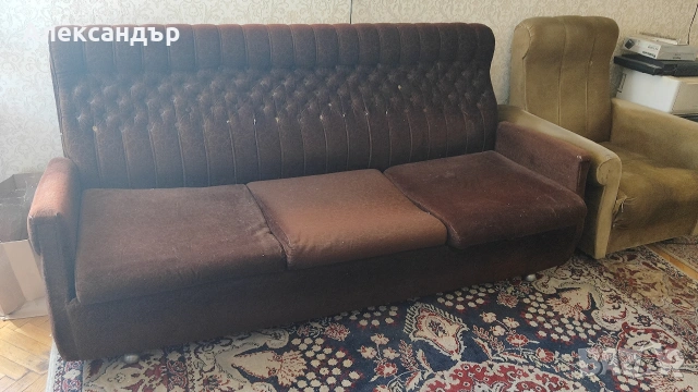 Диван тройка и два Фотьойла , снимка 2 - Дивани и мека мебел - 54616059
