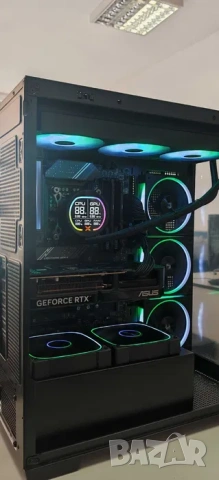 НОВ Геймърски Комп за ТОП Гейминг I7 14700 up 5.4Ghz/64Gb/1Tb nVme+1TB SSD/Asus RTX 5070 12G/WiFi&BT, снимка 7 - Геймърски - 54776063