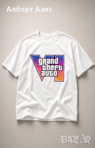 Premium GTA VI graphic тениска - черна/бяла, снимка 4 - Тениски - 55162376