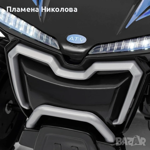 Детско акумулаторно ATV 6V 25W – Електрическо ATV с LED светлини за деца 1.5+ години, черно, снимка 3 - Коли, камиони, мотори, писти - 55221503
