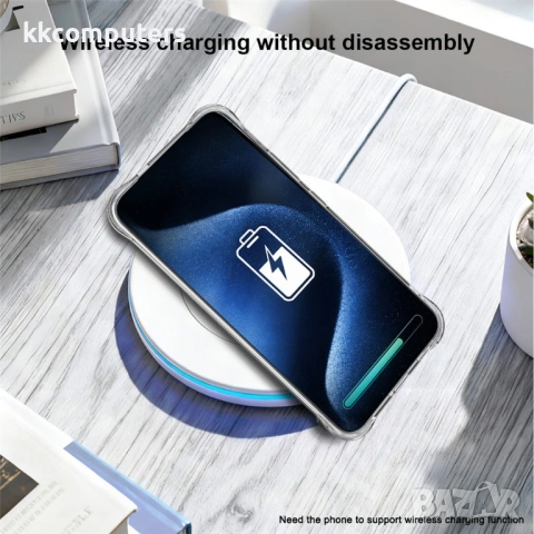 IMAK Прозрачен Калъф за Realme 16 Pro 5G - TPU, Airbag, Отвор за ремък, Прозрачен, снимка 7 - Калъфи, кейсове - 54181352