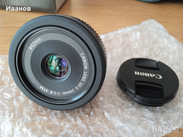 Обектив Canon 24mm, снимка 2 - Обективи и филтри - 54338833