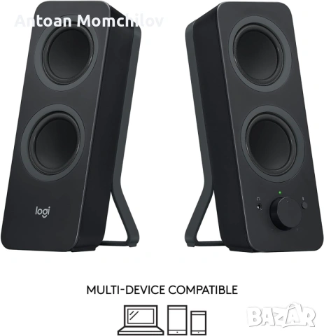 Компютърни колони Logitech Z207 Bluetooth, снимка 2 - Тонколони - 54875048