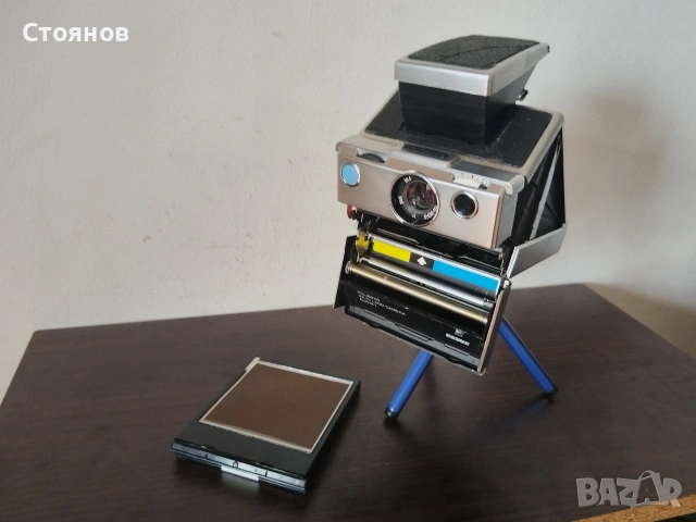 POLAROID SX-70 ALPHA 1 REVUE ХРОМИРАНА СГЪВАЕМА КАМЕРА ЗА МОМЕНТАЛНО СНИМАНЕ. , снимка 4 - Фотоапарати - 54655885